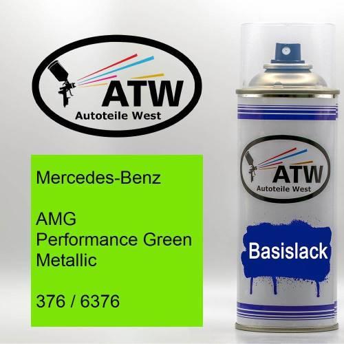 Mercedes-Benz, AMG Performance Green Metallic, 376 / 6376: 400ml Sprühdose, von ATW Autoteile West.